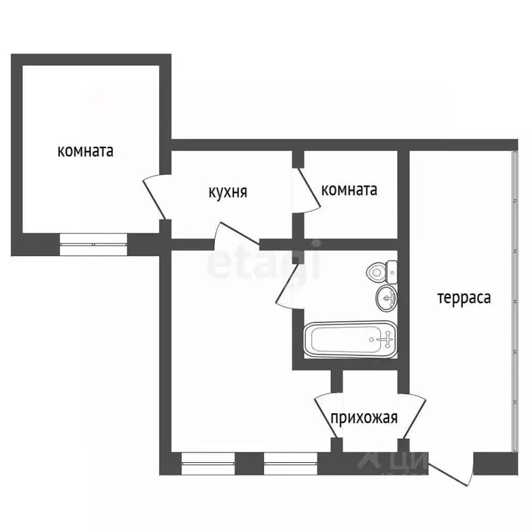 3-к кв. Владимирская область, Муром ул. Гастелло, 21 (38.1 м) - Фото 2