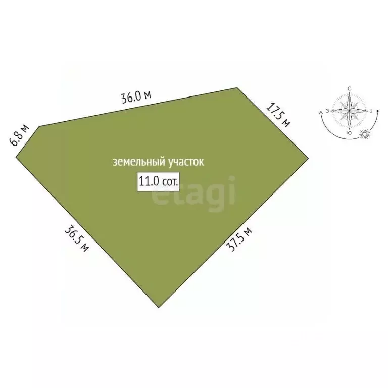 Участок в Ленинградская область, Приозерский район, Красноозерное ... - Фото 2