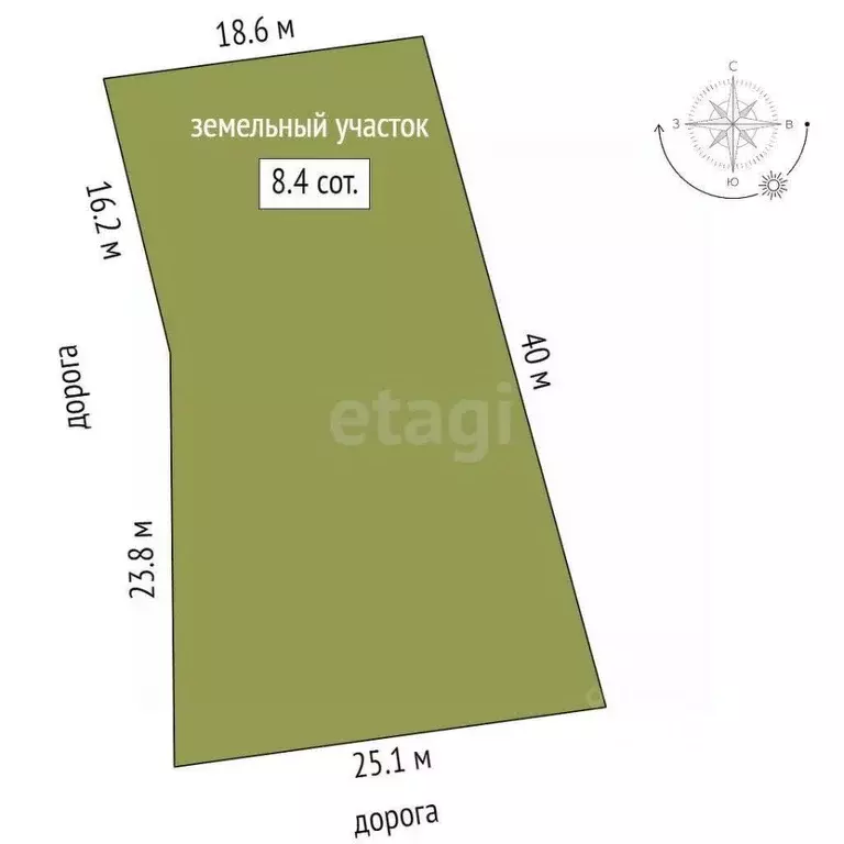 Участок в Ростовская область, Родионово-Несветайская сл.  (8.4 сот.) - Фото 2