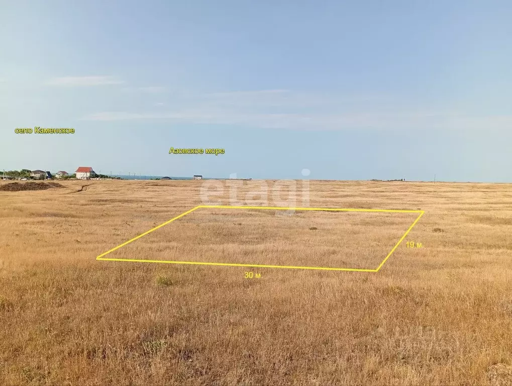 Участок в Крым, Ленинский район, Семисотское с/пос, с. Каменское ул. ... - Фото 1