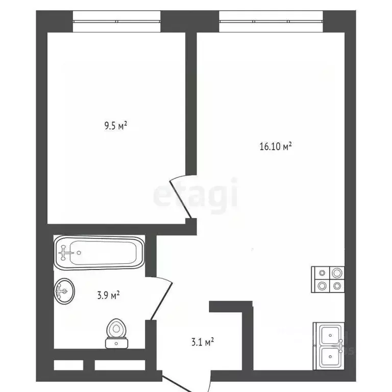 2-к кв. Москва ул. Добролюбова, 8к1 (33.0 м) - Фото 2