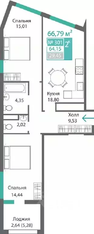 2-к кв. Крым, Симферополь Крымская роза мкр, Подсолнух жилой комплекс ... - Фото 0