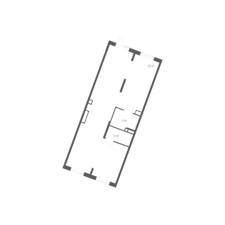 Помещение свободного назначения (79.18 м) - Фото 1