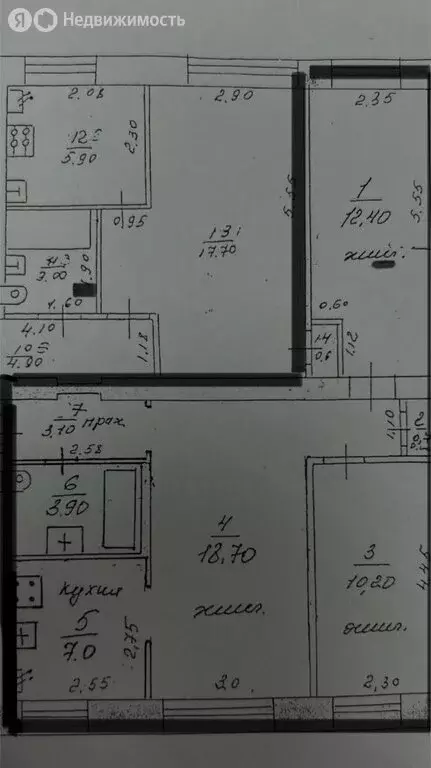 3-комнатная квартира: Нижний Новгород, проспект Ленина, 48А (56 м) - Фото 0