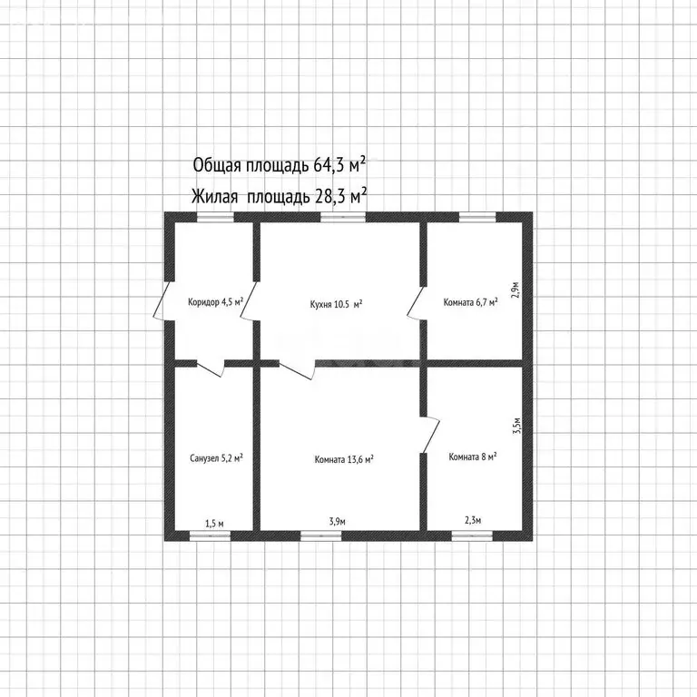 Дом в Майкопский район, Победенское сельское поселение, посёлок ... - Фото 1