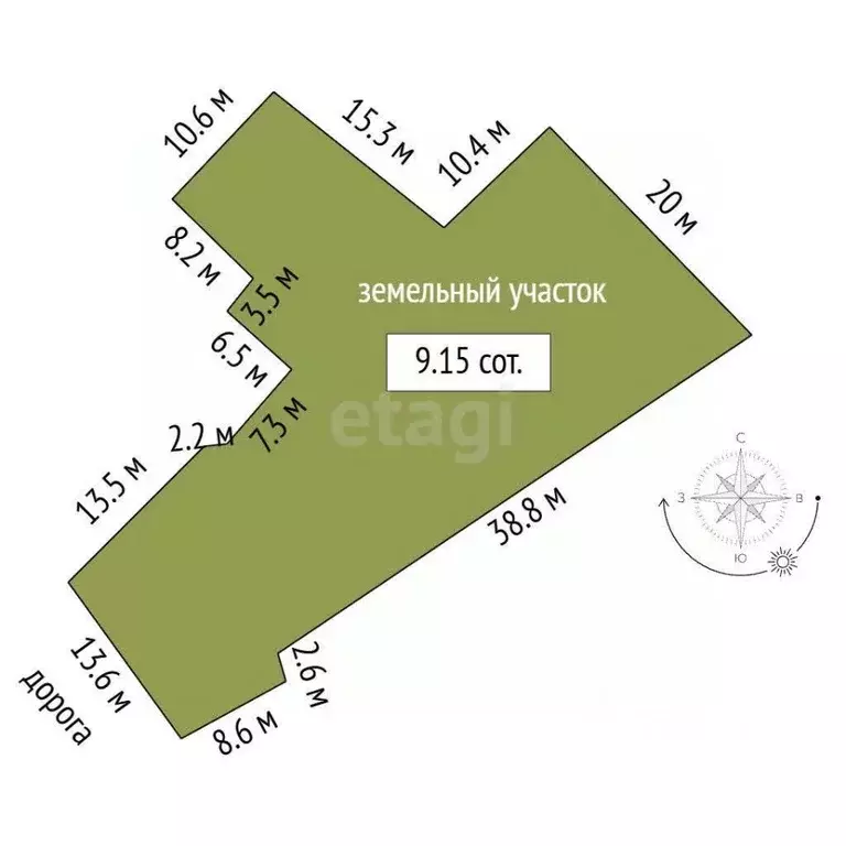 Участок в Московская область, Одинцовский городской округ, д. Шульгино ... - Фото 2
