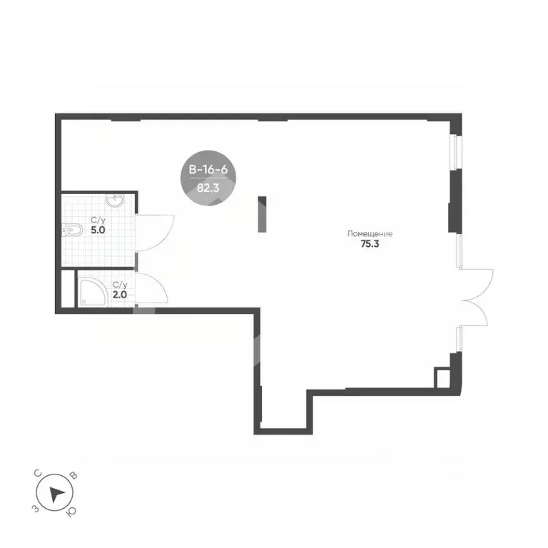 Торговая площадь в Москва 4-я оч., Шагал жилой комплекс, к2.6 (82 м) - Фото 2