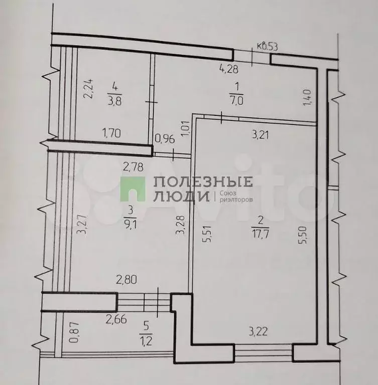 1-к. квартира, 37,6 м, 6/10 эт. - Фото 0