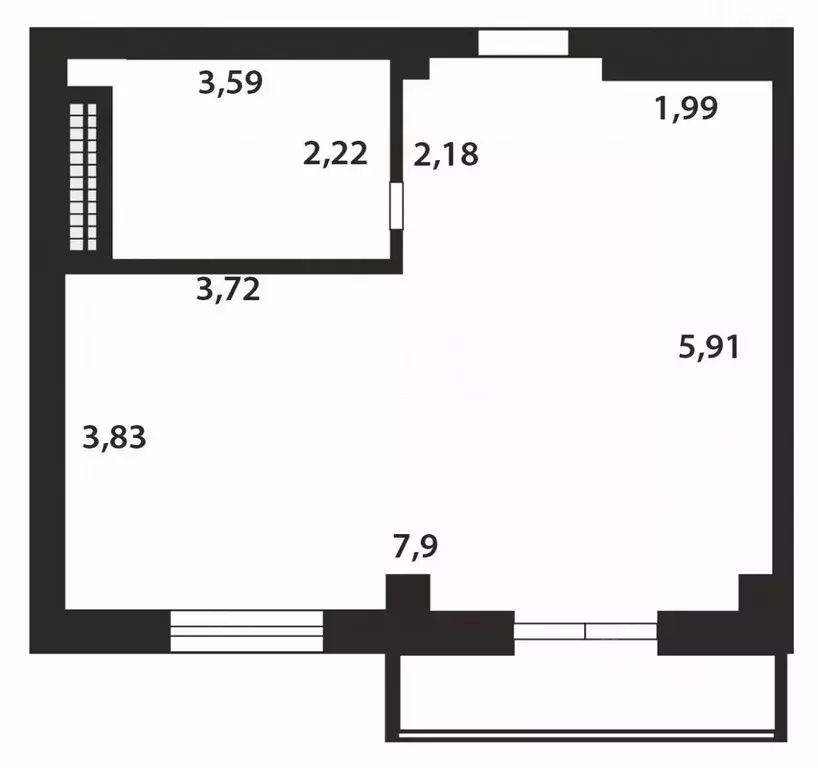 1-к кв. Челябинская область, Челябинск Лесопарковая ул., 8 (46.6 м) - Фото 2