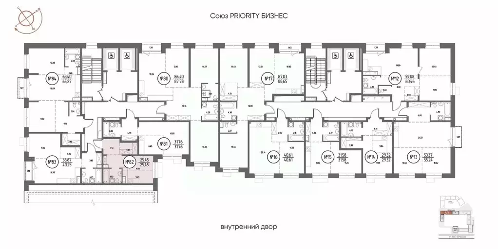 1-к кв. Иркутская область, Иркутск Макс жилой комплекс (25.45 м) - Фото 2