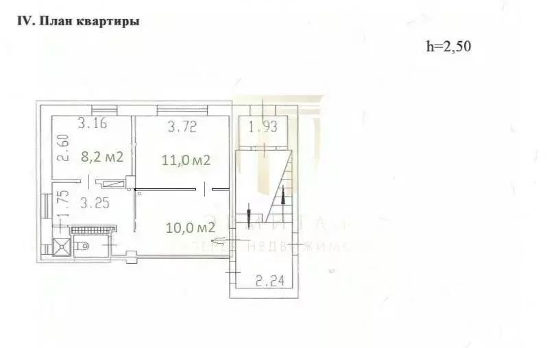 2-к кв. Санкт-Петербург Территория Фарфоровский ПОСТ, 78 (37.1 м) - Фото 2