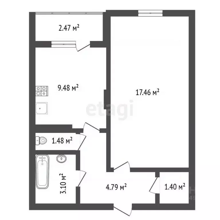 1-к кв. Воронежская область, Воронеж ул. Независимости, 78к2 (37.5 м) - Фото 2