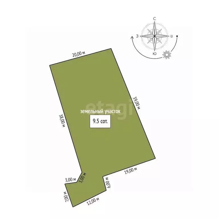 Участок в Амурская область, Благовещенск Росинка СНТ,  (9.5 сот.) - Фото 1