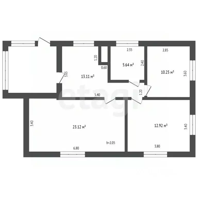 Дом в Мордовия, Кадошкино рп ул. Блинкова, 53 (65 м) - Фото 2