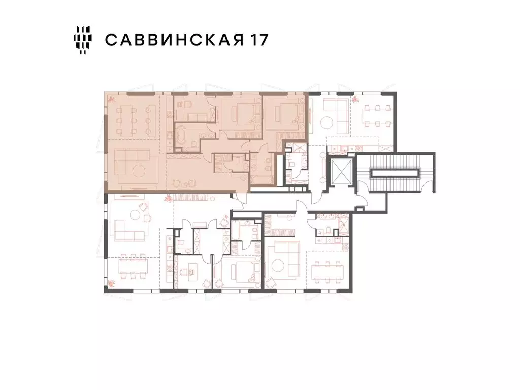 5-комнатная квартира: Москва, Саввинская набережная, 17 (134.4 м) - Фото 2