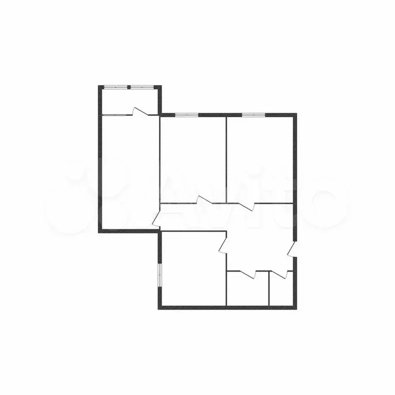 3-к. квартира, 67,7 м, 2/4 эт. - Фото 0