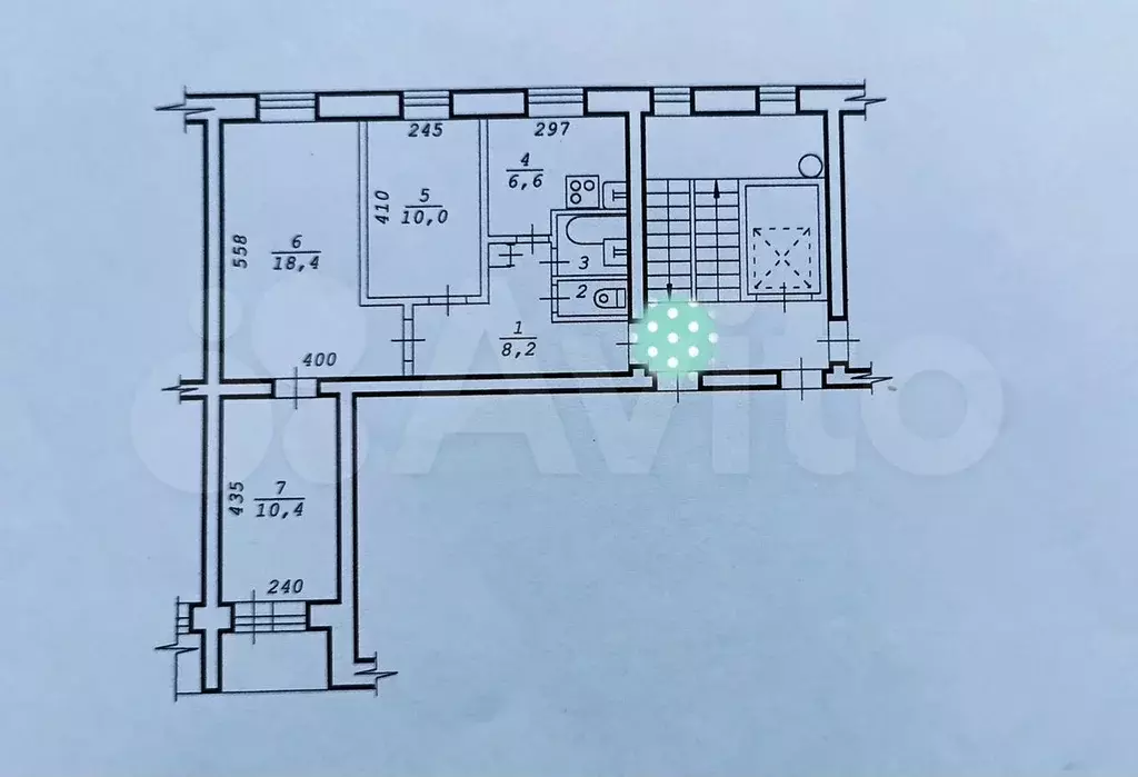 3-к. квартира, 56,9 м, 4/9 эт. - Фото 0