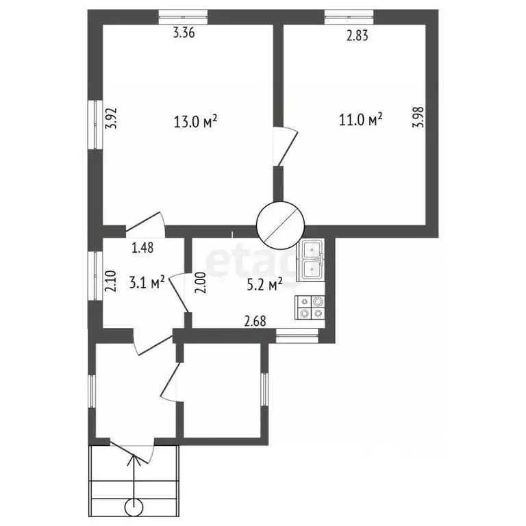 Дом в Псковская область, Порхов  (95 м) - Фото 2