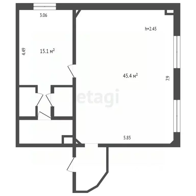 Офис в Ханты-Мансийский АО, Сургут ул. 30 лет Победы, 66 (73 м) - Фото 1