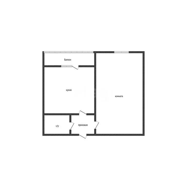 1-комнатная квартира: аул Новая Адыгея, Бжегокайская улица, 90/1к4 (29 ... - Фото 1
