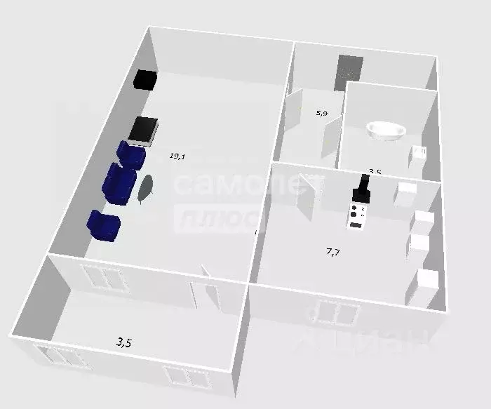 1-к кв. Ульяновская область, Ульяновск ул. Защитников Отечества, 11 ... - Фото 2