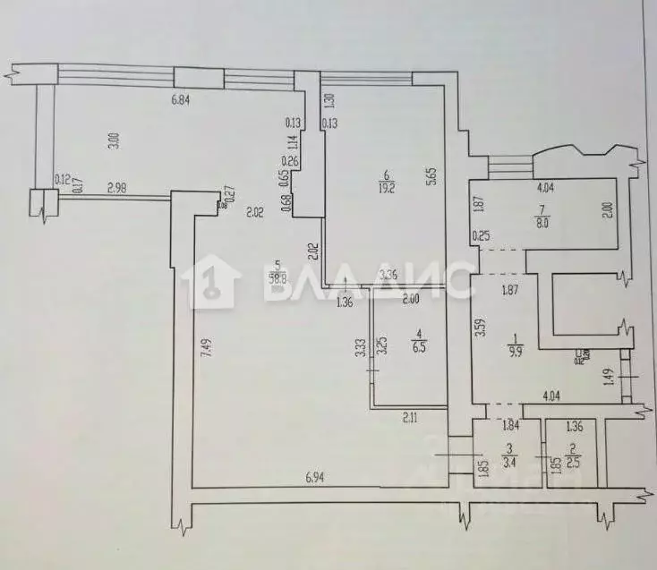 3-к кв. Брянская область, Брянск ул. Ромашина, 32 (108.3 м) - Фото 1