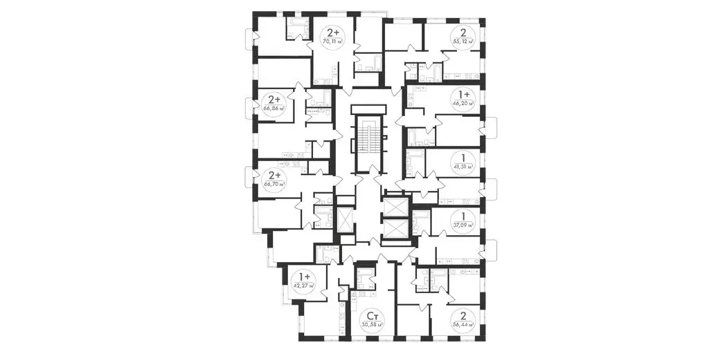 Квартира-студия: Уфа, микрорайон Южный-2 (30.58 м) - Фото 1