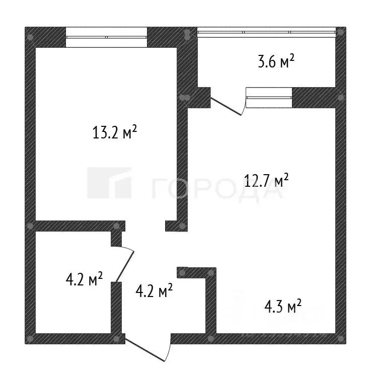 2-к кв. Алтайский край, Барнаул Просторная ул., 390к1 (39.0 м) - Фото 2