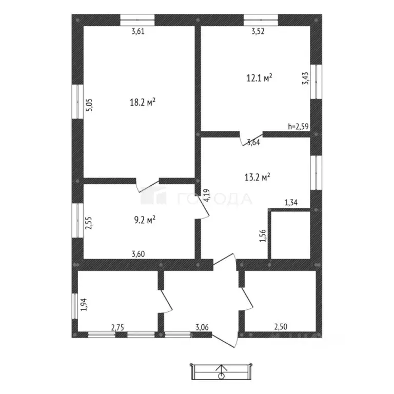 Дом в Алтайский край, Смоленский район, с. Солоновка Горная ул., 4 (53 ... - Фото 2