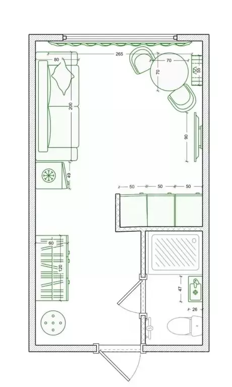 Студия Костромская область, Кострома Кинешемское ш., 15 (17.5 м) - Фото 2