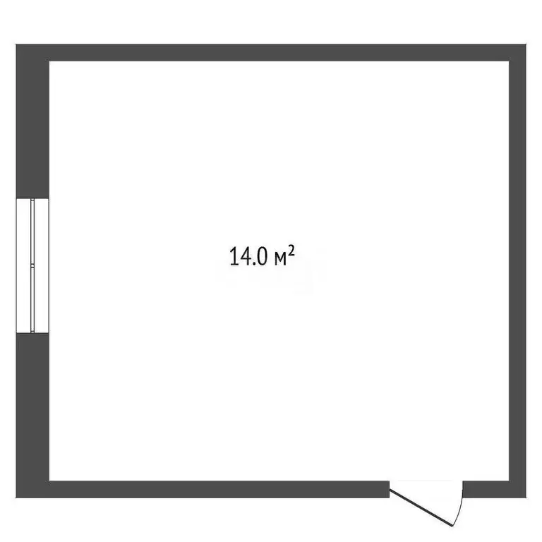 1к в -комнатной квартире (14 м) - Фото 1