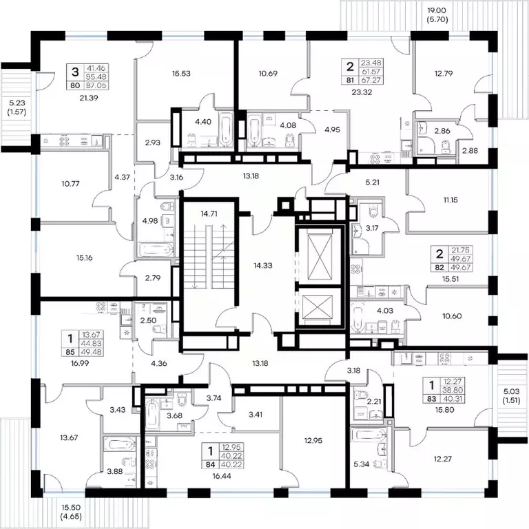 2-к кв. Татарстан, Казань Глоракс Премиум Экосити жилой комплекс ... - Фото 2