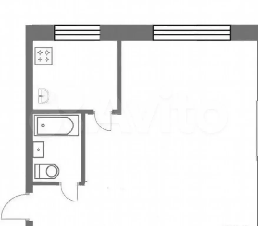 1-к. квартира, 31 м, 4/5 эт. - Фото 0