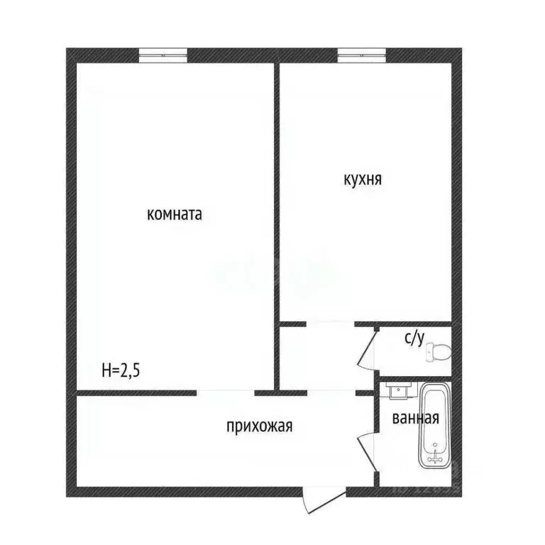 1-к кв. Костромская область, Кострома ул. Маршала Тимошенко, 29 (37.9 ... - Фото 1