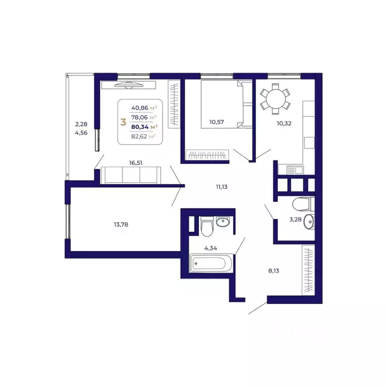 3-к кв. Башкортостан, Уфа Затон-Восточный жилрайон, Паруса жилой ... - Фото 0