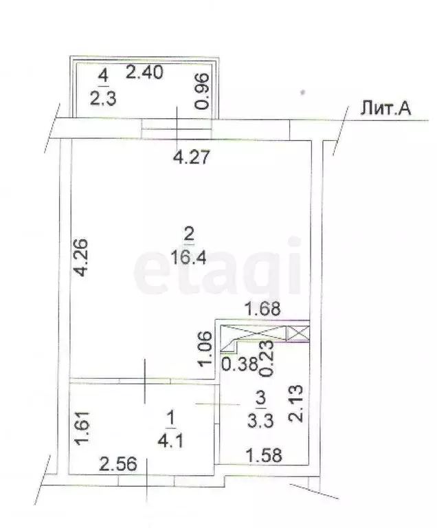 Квартира-студия: Анапа, улица Ивана Голубца, 147 (26.1 м) - Фото 1