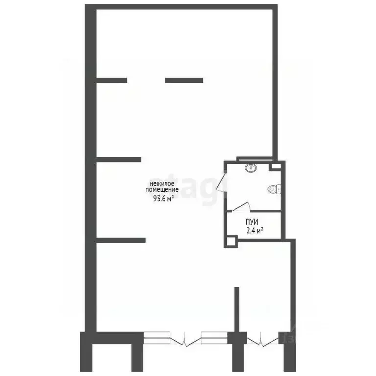 Помещение свободного назначения в Тюменская область, Тюмень ул. ... - Фото 2