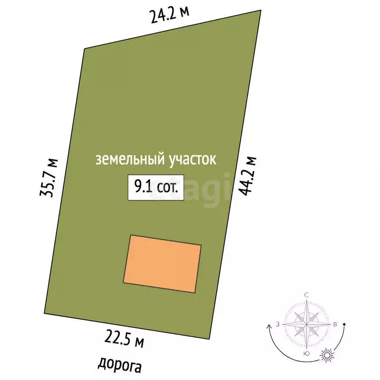 Дом в деревня Малиновка, переулок Жасминовый-1 (111.5 м) - Фото 1