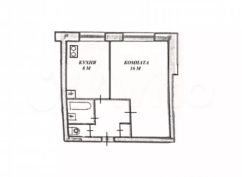 9-к. квартира, 31 м, 4/9 эт. - Фото 0