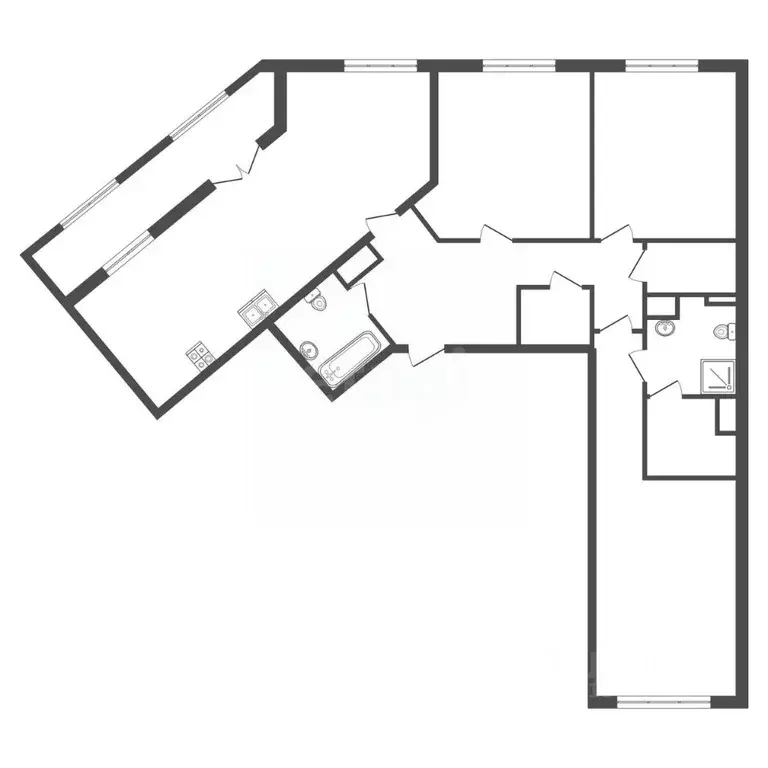 3-к кв. Санкт-Петербург Уральская ул., 23 (95.5 м) - Фото 2