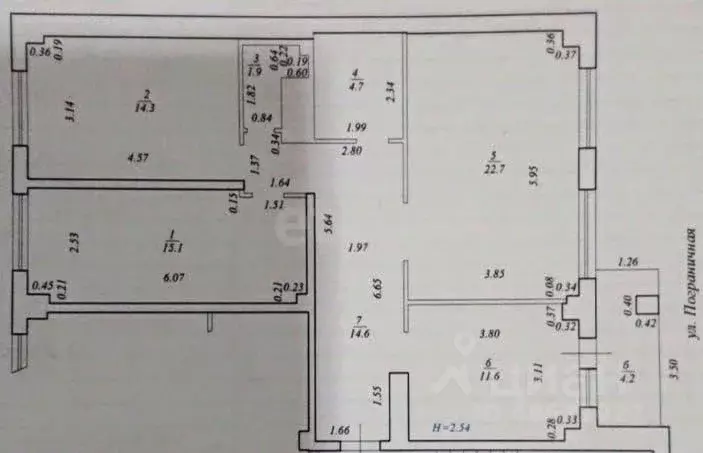 3-к кв. Сахалинская область, Южно-Сахалинск Пограничная ул., 55А (84.9 ... - Фото 1