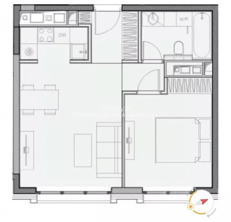 2-к кв. Москва Дубининская ул., 59А (41.0 м) - Фото 1