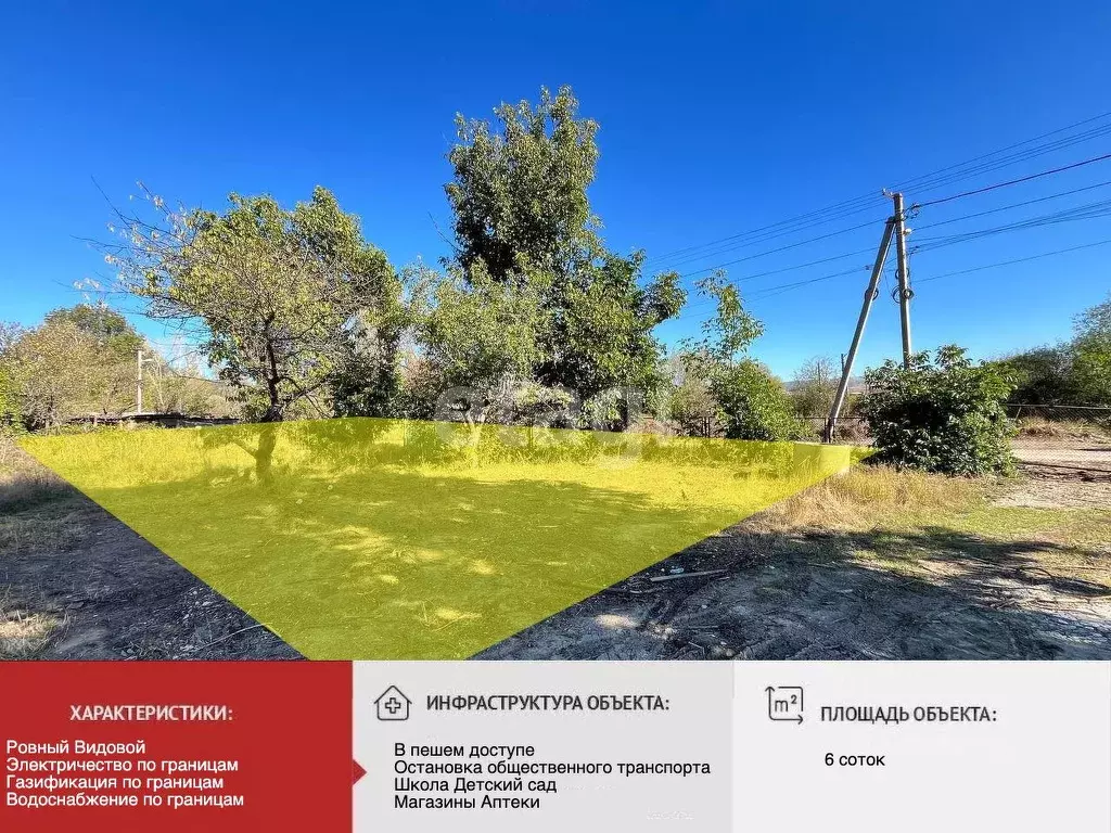 Участок в Крым, Симферопольский район, с. Доброе ул. Береговая (6.0 ... - Фото 1