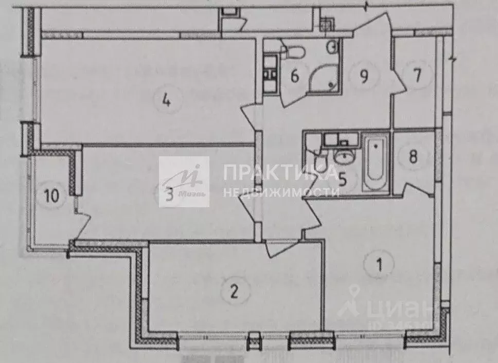 3-к кв. Московская область, Химки ул. Генерала Дьяконова, 6 (76.6 м) - Фото 2