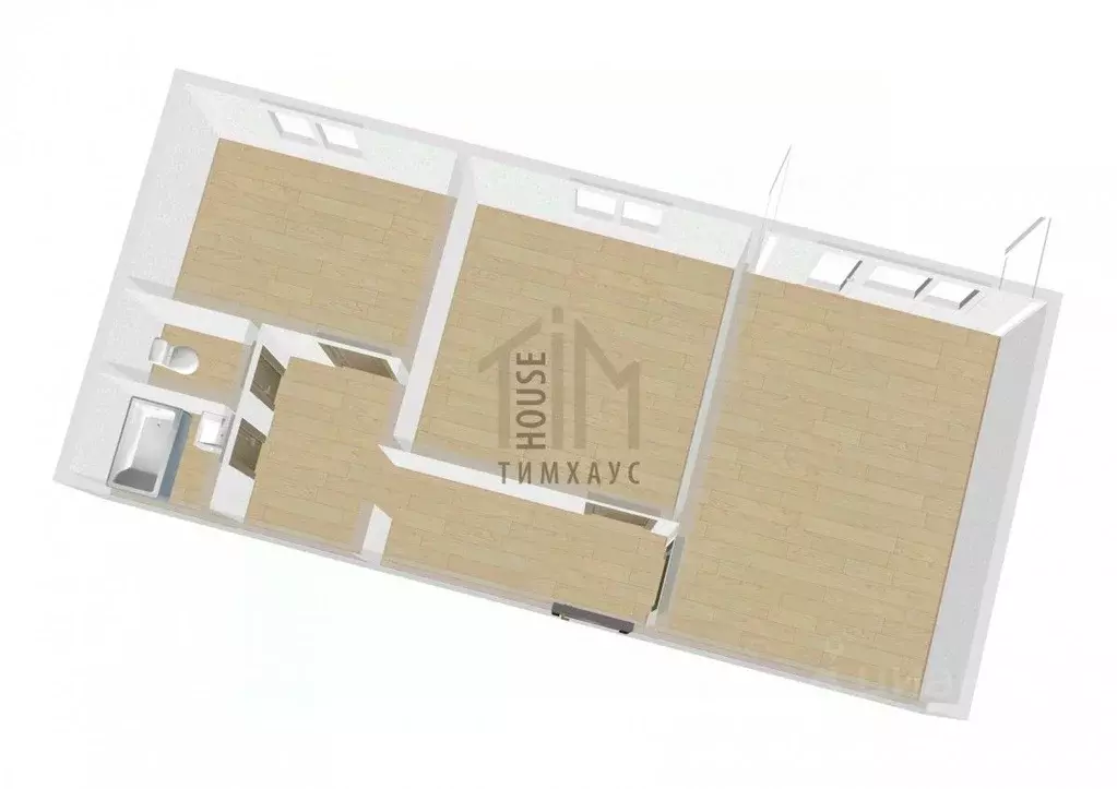 2-к кв. Омская область, Омск просп. Королева, 24к2 (56.0 м) - Фото 2