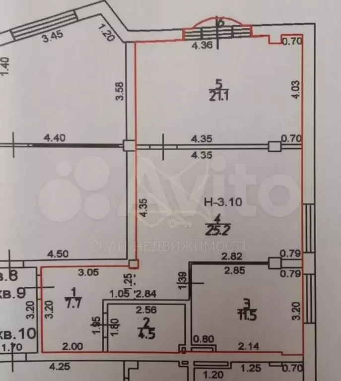 2-к. квартира, 70 м, 3/5 эт. - Фото 0