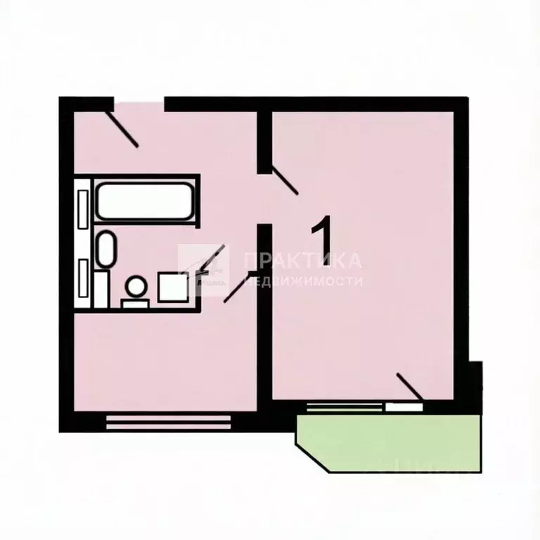1-к кв. Москва Рублевское ш., 14К3 (38.3 м) - Фото 2