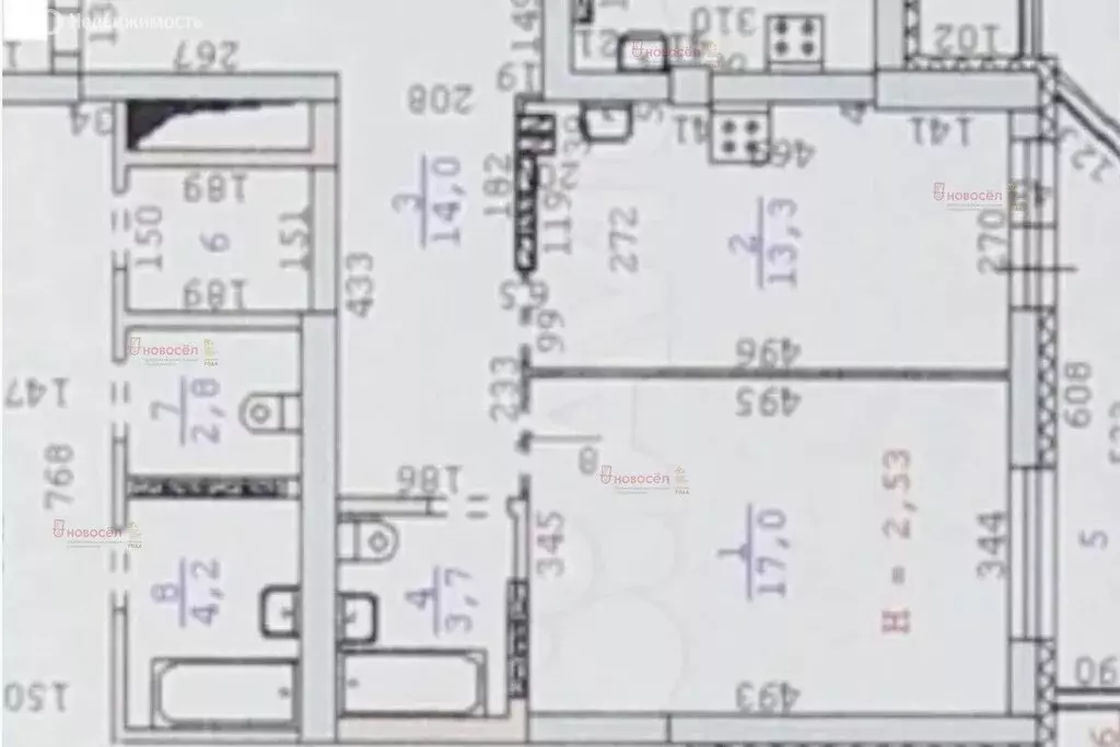 1-комнатная квартира: Екатеринбург, Рощинская улица, 50 (48 м) - Фото 1