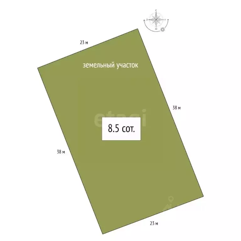 Участок в Алтай, Майминский район, с. Кызыл-Озек ул. Дубовая, 7 (8.5 ... - Фото 2