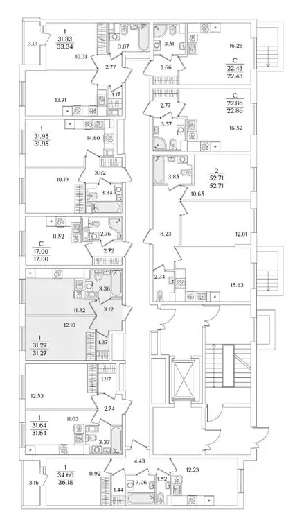 1-к кв. Санкт-Петербург ул. Тамбасова, 5Н (31.27 м) - Фото 1